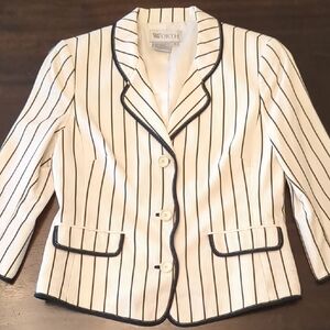 Worth Women's Cream Striped Jacket